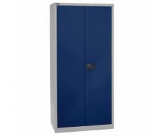 Armadio con ante a battente UNIVERSAL ,alt. x largh. x prof. 1950 x 914 x 500 mm, 4 ripiani zincati, 5 file di raccoglitori BISLEY