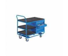 Carrello di servizio per l'industria ,3 ripiani, 1 cassettiera EUROKRAFT