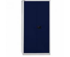 Armadio con ante a battente UNIVERSAL ,alt. x largh. x prof. 1950 x 914 x 400 mm, 4 ripiani zincati, 5 file di raccoglitori BISLEY