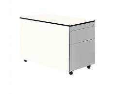 Cassettiera con rotelle ,alt. x prof. 573 x 800 mm, 1 cassetto portamateriale, 1 supporto per cartelle sospese mauser
