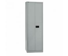 Armadio con ante a battente UNIVERSAL ,alt. x largh. x prof. 1950 x 600 x 400 mm, 4 ripiani, 5 file raccoglitori BISLEY