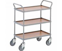 Carrello di servizio ,altezza ripiani 250 mm, 3 ripiani EUROKRAFT
