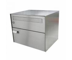 Cassetta postale, largh. x alt. x prof. 390 x 315 x 310 mm ,acciaio inox
