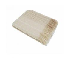 OMBRE STRIPE FAUX MOHAIR PLAID CASHMERE