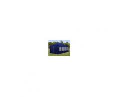tendapro.it Gazebo Pieghevole 3x6m blu scuro Padiglione Richiudibile Automatico