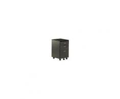 techly ICA-FC 09BK Cassettiera a Tre Cassetti per Scrivania, Nero Grafite
