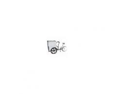 Carretto con bicicletta per gelato - mod. mobigel 2 - alimentazione monofase v 230/1/50 hz - potenza w 190 - capacita' lt. 206 - n. 1 cestello di serie per gelati confezionati cm 21 x 27 - dimensione congelatore cm l 105,4 x p 65,4 x h 91,6 - dimensio