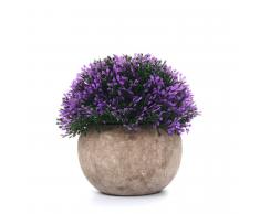 SuperStudio Pianta Decorativa con Vaso PURPLE Multicolor
