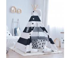 SuperStudio Tenda gioco per bambini INDIANA Bianco/Nero
