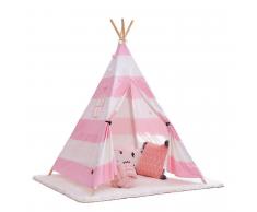 SuperStudio Tenda gioco per bambini INDIANA Bianco/Rosa