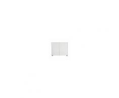 Miliboo Cassettiera da scrivania bianco opaco 90x40 MARK-