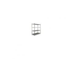 Scaffalatura\Scansia in acciaio inox 4 ripiani SR Dim. mm L1200xP500xH1550 Capacità kg 400 Modello 75010400