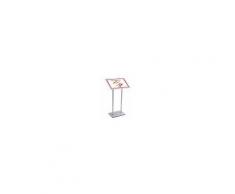 Leggio con cornice A2 doppio montante e base in MDF laccato