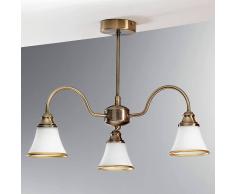 Orion Plafoniera TILDA 3 luci, ottone antico