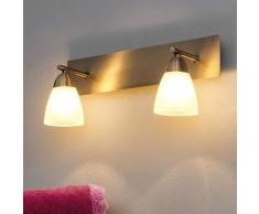 Applique bilampada da bagno Nikla