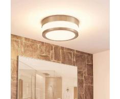Plafoniera LED per il bagno Luanna tonda in vetro