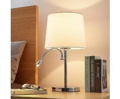 Lampada da tavolo in tessuto Benjiro da lettura