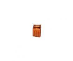 forcar Colore noce MOBILI DI SERVIZIO DA SALA - MOD. ML3100SS - Struttura in legno di alto spessore - N. 2 sportelli - N. 2 cassetti (1 vuoto, 1 con scomparti portaposate) - Piani a giorno - Ruote multidirezionale - Dim. cm L 95 x P 49 x H 104 Colore Noce