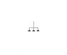 Maisons du Monde Lampada a sospensione 3 lampade in metallo nero L.104cm MANCHESTER