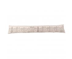 Maisons du Monde Paraspifferi in cotone bianco con stampa case