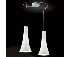Padana Lampadari Slim Lampada A Sospensione A 2 Luci Design Moderno