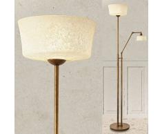 Lam Export Asolo Piantana Con Luce Di Lettura Stile Classico Rustico