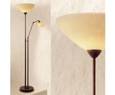 Lam Export Maser Piantana Con Luce Di Lettura Stile Classico Rustico