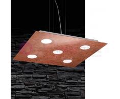 Silvenlight In Style Lampada A Sospensione Moderna In Vetro Decorato L. 56x56