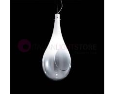 Selene Illuminazione Goccia Lampada A Sospensione Vetro Soffiato D.30 Design Moderno