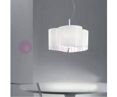 Selene Illuminazione Papiro Lampada A Sospensione In Cristallo D.50 Design Moderno