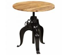 vidaXL Tavolo da Bar in Legno Massello di Mango 75x(76-110) cm