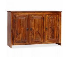 vidaXL Credenza in Legno Massello di Sheesham 115x35x75 cm