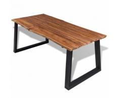 vidaXL Tavolo per Sala da Pranzo in Legno Massello di Acacia 180x90 cm