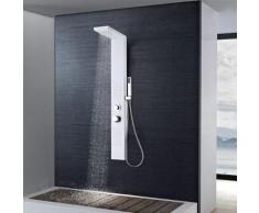 vidaXL Pannello Doccia in Alluminio Bianco Opaco