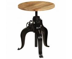 vidaXL Tavolo da Bar in Legno Massello di Mango 60x(76-110) cm