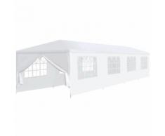 vidaXL Gazebo da Giardino 3x12 m Bianco