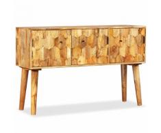 vidaXL Credenza in Legno Massello di Mango 118x35x75 cm