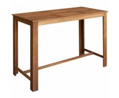 vidaXL Tavolo da Bar in Legno Massello di Acacia 150x70x105 cm