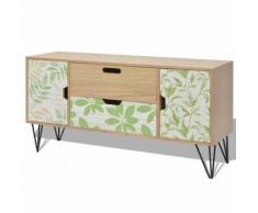 vidaXL Credenza in MDF 100x30x50 cm Marrone