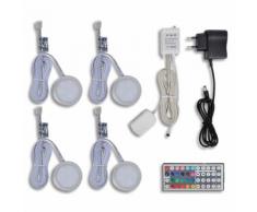 vidaXL Kit luci LED mensola cucina a 4 pezzi