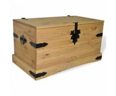 vidaXL Cassapanca in Pino Messicano Corona Range 91x49,5x47 cm