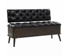 vidaXL Cassapanca con Schienale in Pelle Sintetica 120x52x75 cm