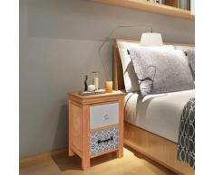 vidaXL Cassettiera 34x34x46 cm in Legno Massello