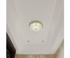 vidaXL Lampada da soffitto in vetro rotonda 1 x E27 Cristallo