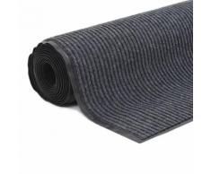vidaXL Zerbino Lungo Antiscivolo con Base in Vinile 1,2x5 m Grigio