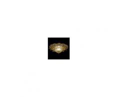 7432515028003Lisa - Plafoniera Sogni di Cristallo Colore : ambra - Seleziona il numero di Luci : 12 - Dimensioni : Diametro 100 x Altezza 45 cm - In Vetro di Murano