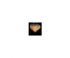 7432515625653Fiordaliso - lampadario Sogni di Cristallo Colore : Pesca - Seleziona il numero di Luci : 21 - Dimensioni : Diametro 120 x Altezza 80 cm - In Vetro di Murano