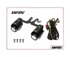 KIT FARETTI ALOGENI LATERALI WRS NERO BMW R 1200 GS 2008-2012