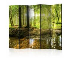 Paravento 5 Pannelli - Forest Lake Ii 225x172cm Erroi...