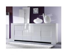 Credenza Mobile Da Salotto 4 Porte 210x50x82cm Tft Eos Bianco Luc...